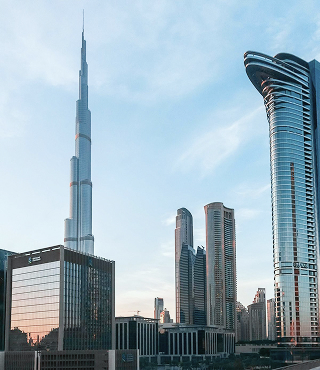 Dubai Skyline with Burj Khalifa